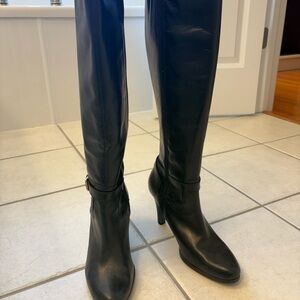 Black Leather Ralph Lauren Boots